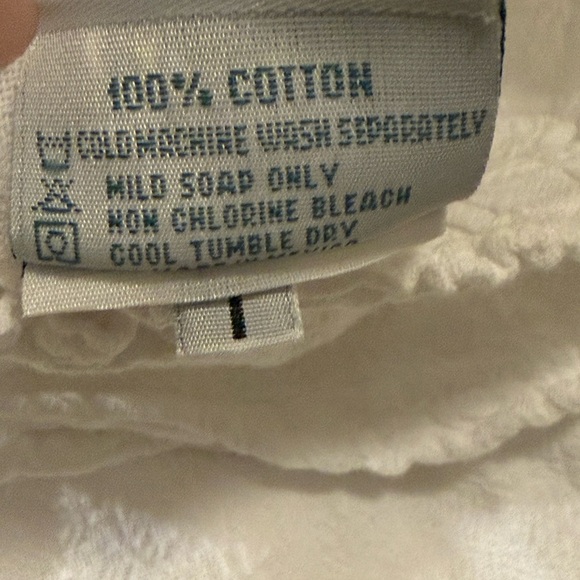 Oh My Gauze! Breeze Pant Women’s White Exaggerated Wide Leg Cotton Pull On - Picture 11 of 11